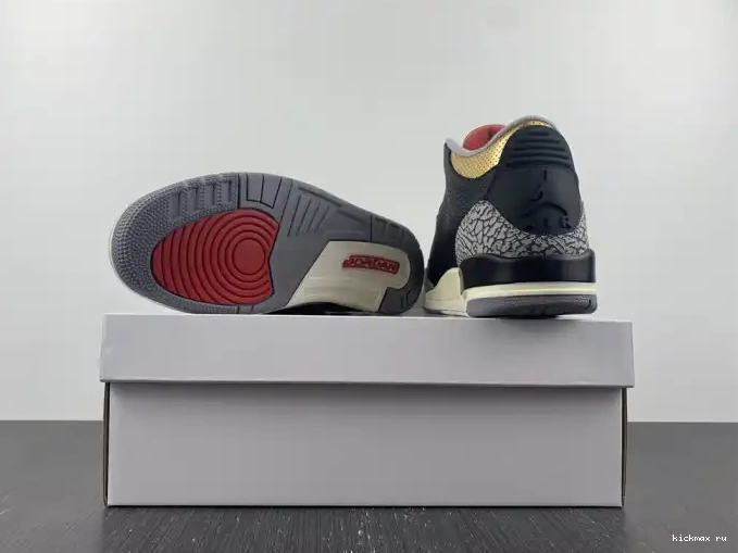 Cheap Kickmax WMNS Jordan CK9246-067 Gold 3 Air Black 0418